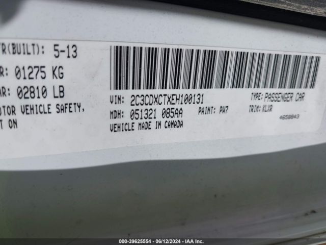 2C3CDXCTXEH100131 Dodge Charger Road/track