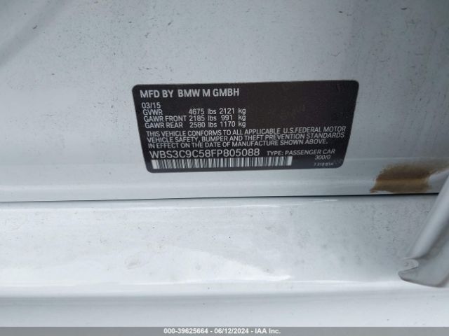 WBS3C9C58FP805088 BMW M3