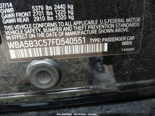 WBA5B3C57FD540551 BMW 535i Xdrive