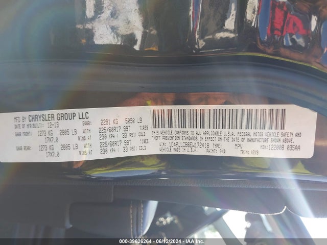 1C4PJLCB6EW172418 Jeep Cherokee Latitude