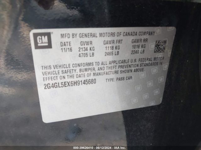 2G4GL5EX6H9145680 Buick Regal Turbo Sport Touring
