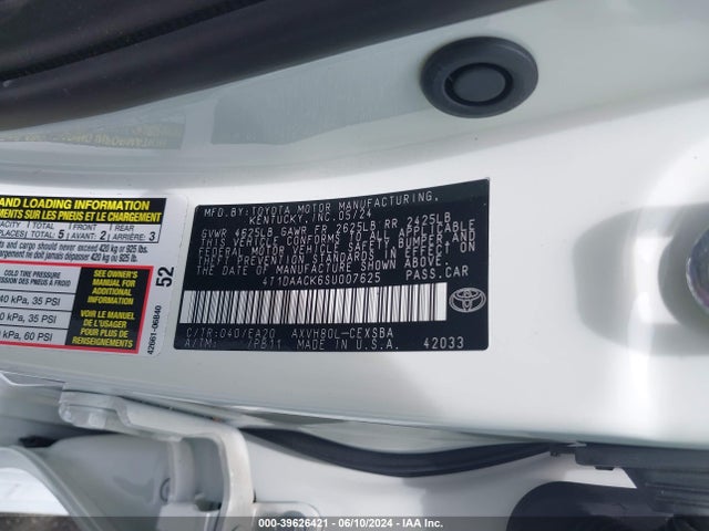Toyota CAMRY SE 2025 4T1DAACK6SU007625 Image 9