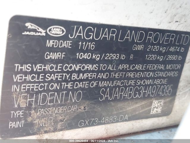 SAJAR4BG3HA974395 Jaguar Xe 25t