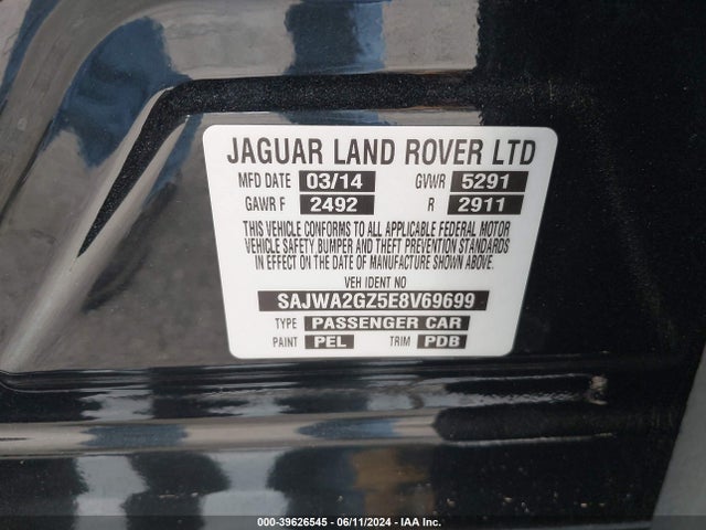 2014 JAGUAR XJ SAJWA2GZ5E8V69699 Photo 8