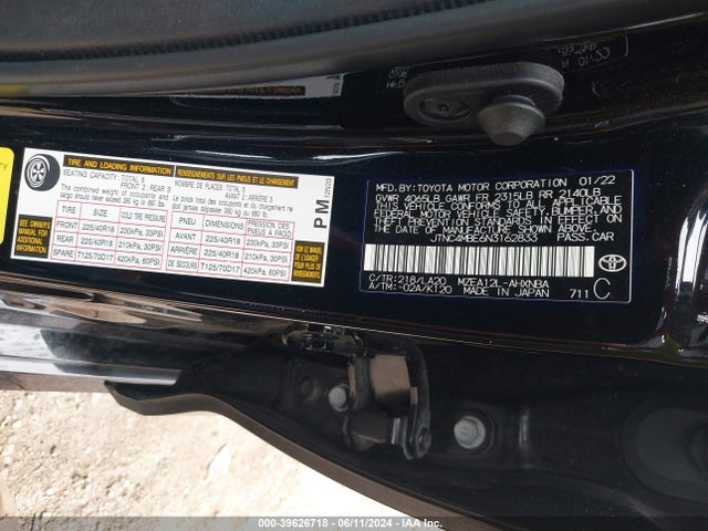 Toyota Corolla Xse 2022 JTNC4MBE6N3162833 Image 9