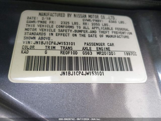JN1BJ1CP4JW153101 Nissan Rogue Sport Sl