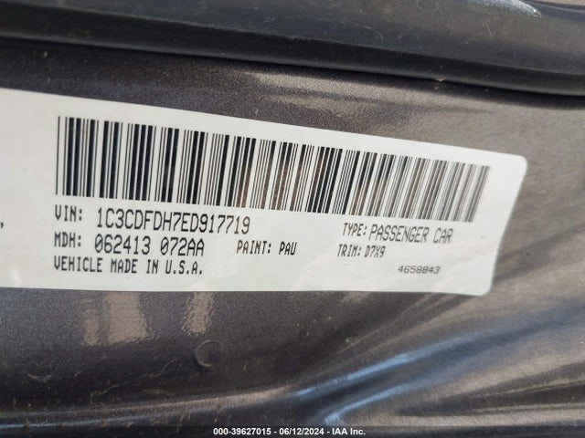 1C3CDFDH7ED917719 Dodge 2014