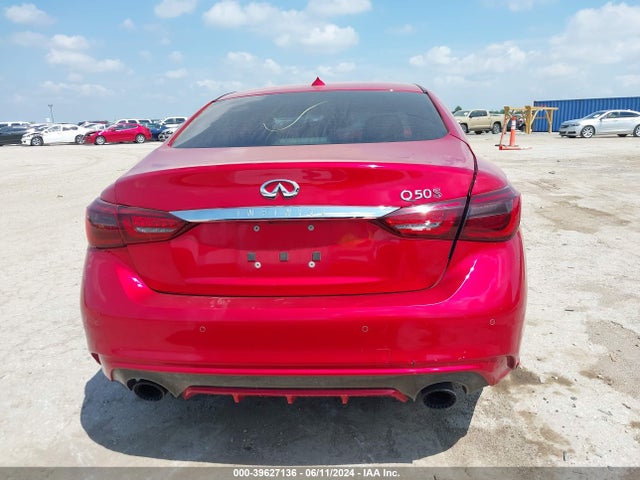 JN1FV7AP6JM461085 Infiniti Q50 3.0t Red Sport 400