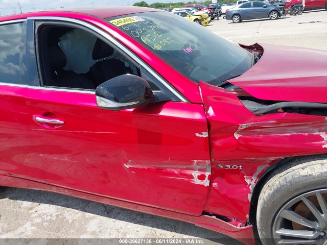 JN1FV7AP6JM461085 Infiniti Q50 3.0t Red Sport 400