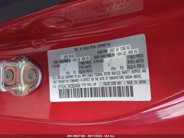Mazda Mx-5 Miata Rf Club 2022 JM1NDAL74N0504454 Image 9