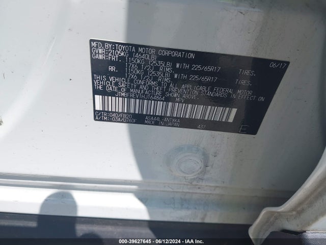 Toyota RAV4 LE 2017 JTMBFREV1HJ164864 Image 9