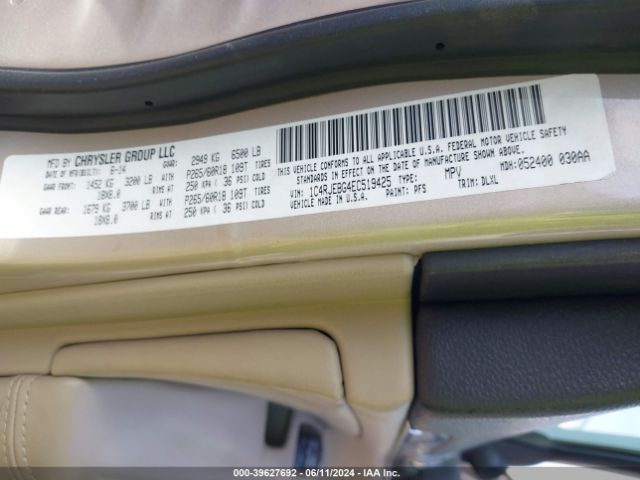 1C4RJEBG4EC519425 Jeep Grand Cherokee Limited