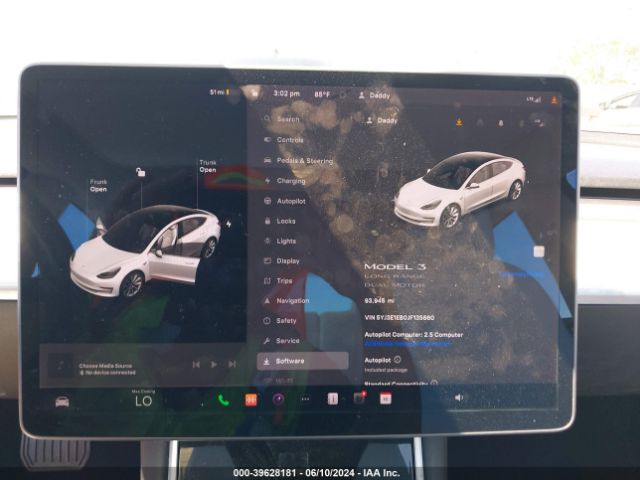 5YJ3E1EB0JF135660 Tesla Model 3 Long Range/performance