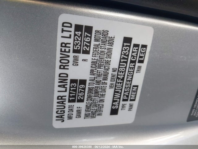 2014 JAGUAR XF SAJWJ0EF4E8U17331 Photo 8