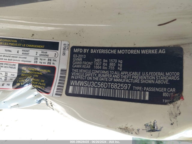 2013 MINI HARDTOP WMWSU3C56DT682597 Photo 8