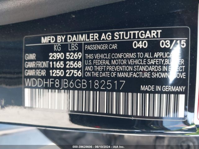 WDDHF8JB6GB182517 Mercedes-Benz E 350 4matic
