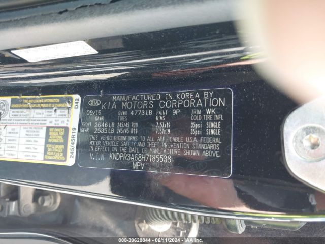 KNDPR3A68H7185538 KIA Sportage Sx Turbo