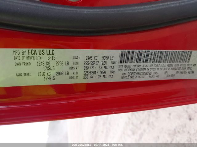3C4PDCAB0KT858269 Dodge Journey Se Value Package