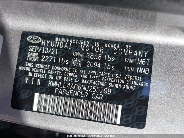 Hyundai ELANTRA SE 2022 KMHLL4AG6NU255299 Image 9