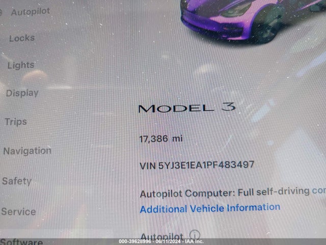 Tesla Model 3 Rear-wheel Drive 2023 5YJ3E1EA1PF483497 Image 7