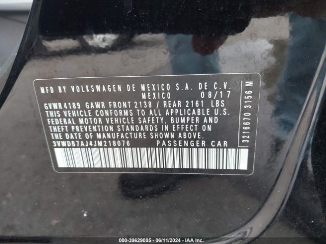 3VWDB7AJ4JM218076 Volkswagen Jetta