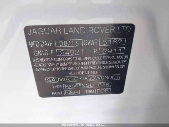 SAJWA1C79G8W03001 Jaguar Xj R-sport