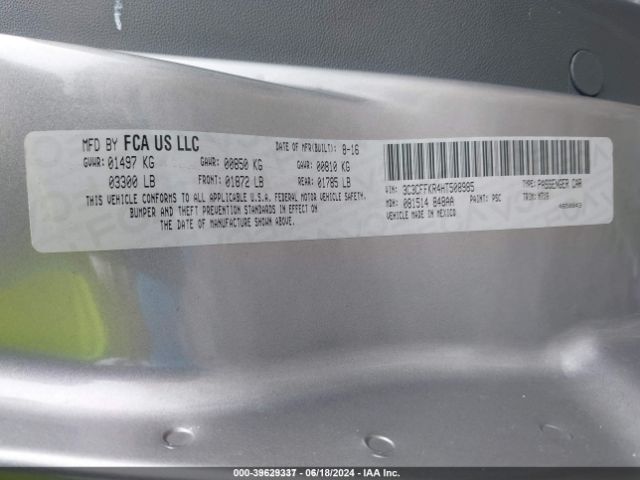 2017 FIAT 500 3C3CFFKR4HT508985 Photo 8
