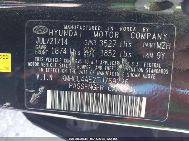 Hyundai ACCENT GLS 2014 KMHCU4AE2EU769226 Image 9