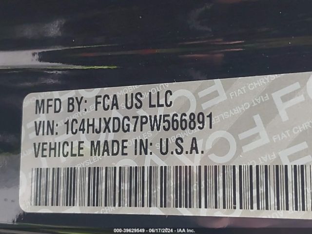 1C4HJXDG7PW566891 Jeep Wrangler 4-door Sport S 4x4