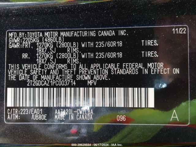 2T2GDCAZ1PC003714 Lexus Nx 250 Premium