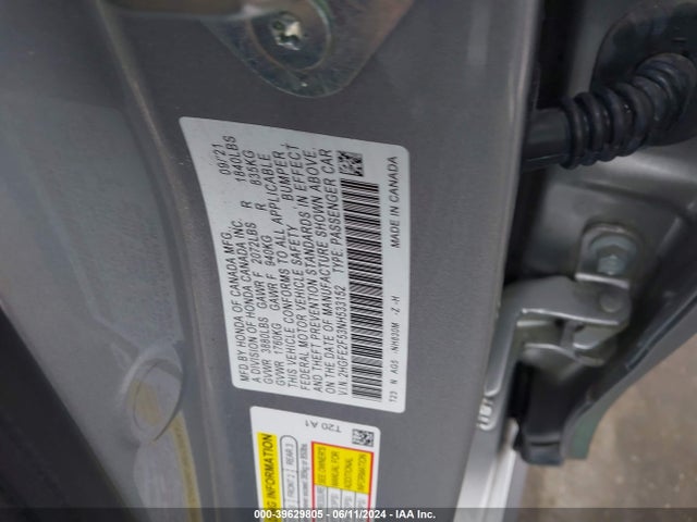 Honda Civic Sport 2022 2HGFE2F53NH533152 Image 9