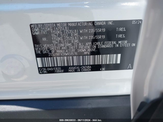Toyota Rav4 Adventure 2024 2T3J1RFV2RW459516 Image 9