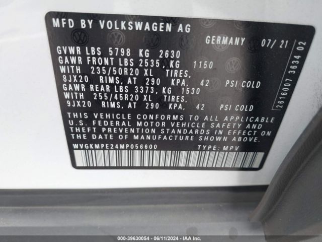 WVGKMPE24MP056600 Volkswagen ID.4 PRO S