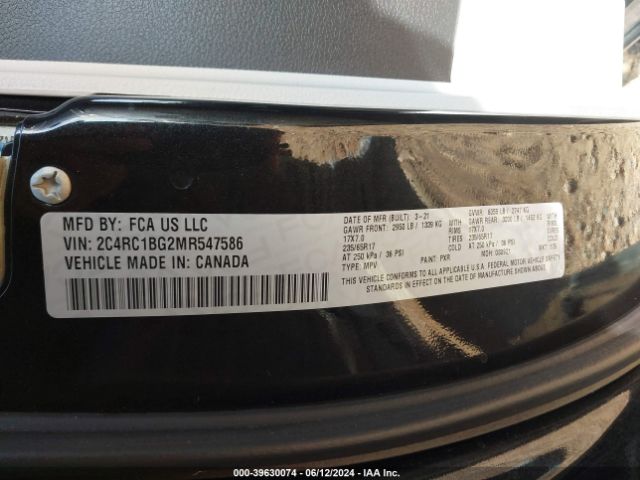 2021 CHRYSLER PACIFICA 2C4RC1BG2MR547586 Photo 8