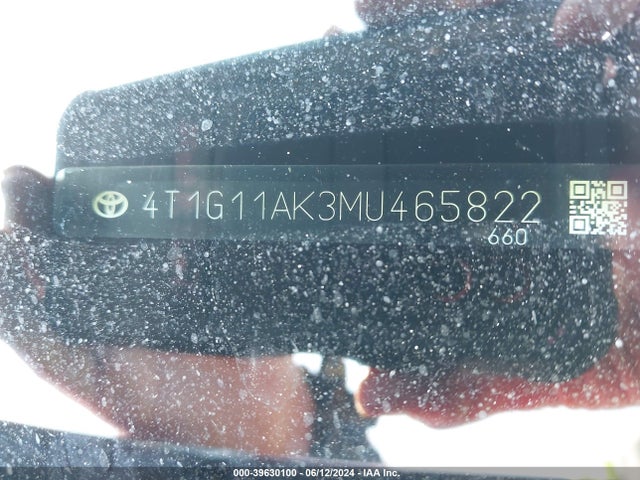 Toyota CAMRY SE 2021 4T1G11AK3MU465822 Image 9