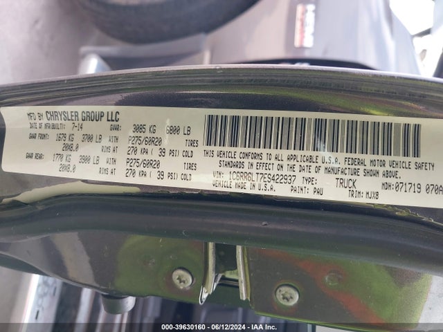 1C6RR6LT7ES422937 RAM 1500 Lone Star