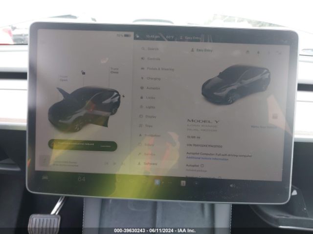 7SAYGDEE7PA121100 Tesla Model Y Awd/long Range Dual Motor All-wheel Drive