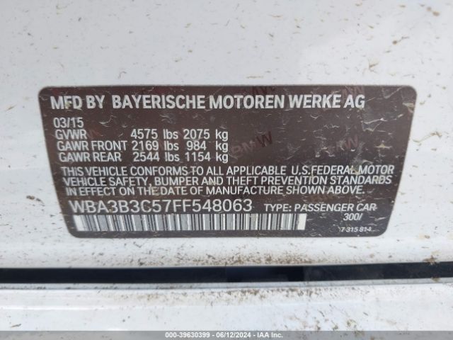 WBA3B3C57FF548063 BMW 328i Xdrive