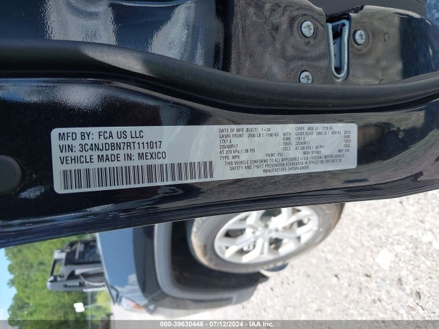 3C4NJDBN7RT111017 Jeep Compass Latitude 4x4