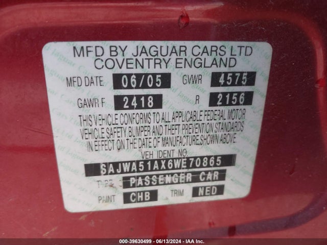 2006 JAGUAR X-TYPE SAJWA51AX6WE70865 Photo 8