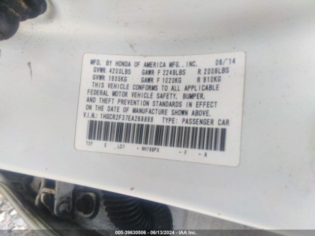 1HGCR2F37EA268899 Honda ACCORD LX
