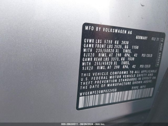 WVGKMPE20MP022458 Volkswagen ID.4 PRO S