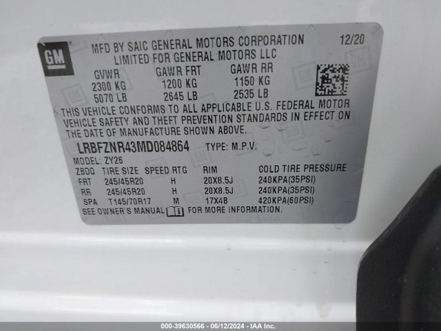 Buick Envision Fwd Essence 2021 LRBFZNR43MD084864 Image 9