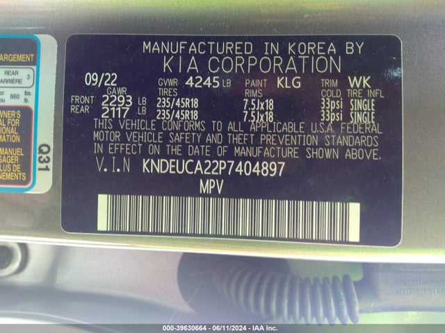 KIA Seltos Nightfall Edition 2023 KNDEUCA22P7404897 Image 9