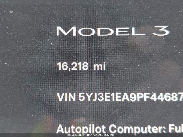 Tesla Model 3 Rear-wheel Drive 2023 5YJ3E1EA9PF446875 Image 7