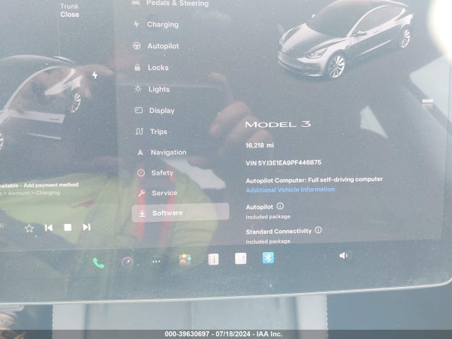 Tesla Model 3 Rear-wheel Drive 2023 5YJ3E1EA9PF446875 Image 9