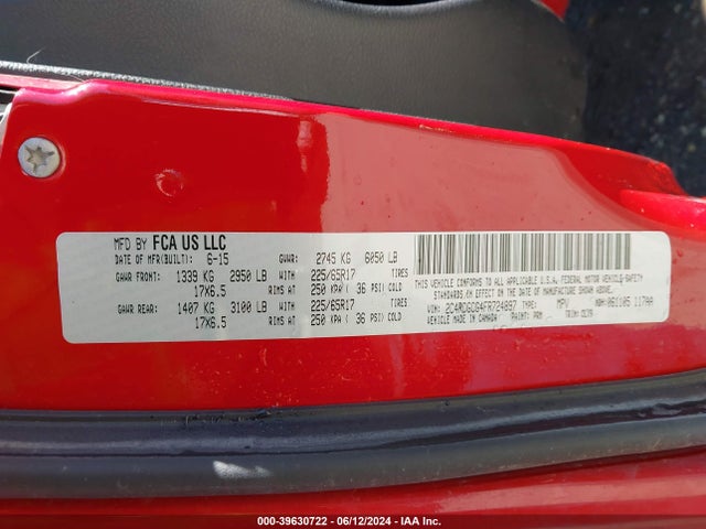 Dodge Grand Caravan Sxt Plus 2015 2C4RDGCG4FR724897 Image 9