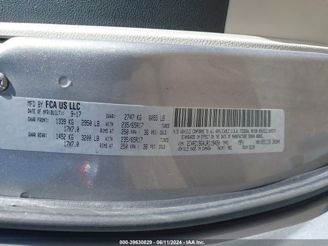 2C4RC1BG4JR119420 Chrysler Pacifica Touring L