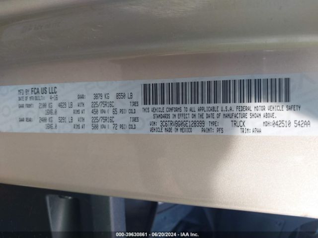3C6TRVBG0GE128399 RAM Promaster 1500