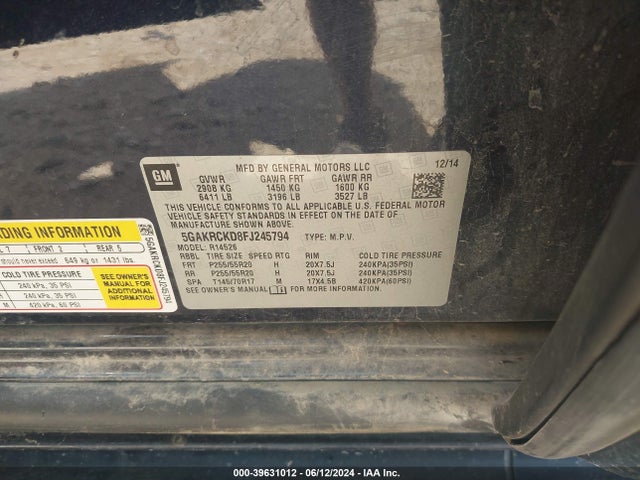 5GAKRCKD8FJ245794 Buick Enclave Premium